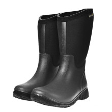 Durable high steel toe heel warm rain boots